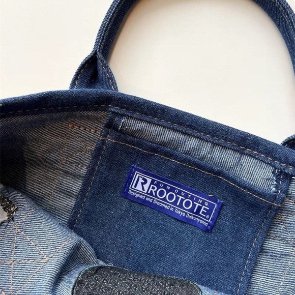 Snoopy cartoon denim handbag cute print anime portable casual tote bag - Picture 2 of 2